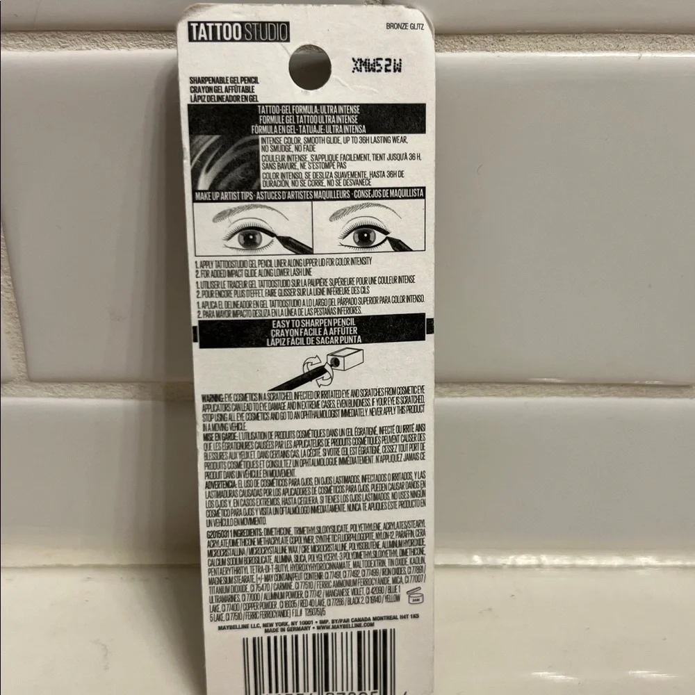 Maybelline Tattoo Studio Eyeliner Pencil #812 Lavender Lights | 0.04 oz. | NWT - Picture 2 of 2